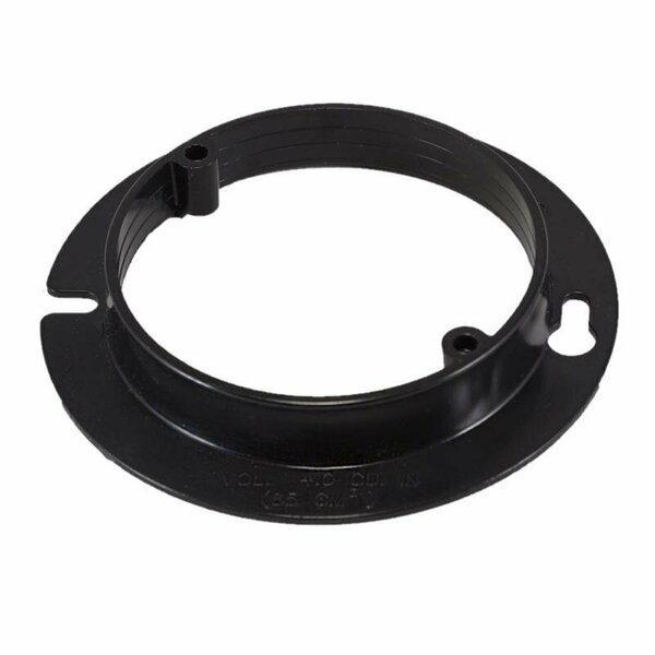 Cantex MUD RING RND PVC BLACK 4in. EZ03YC